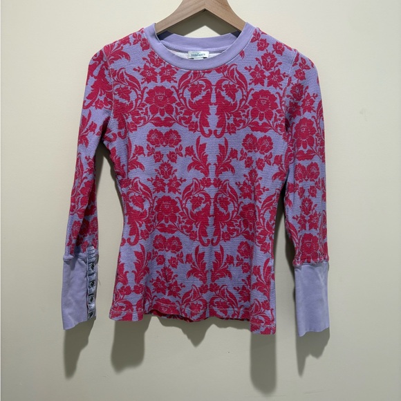 Sundance Floral Waffle Knit Top - Picture 2 of 7